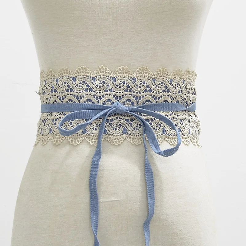 BohemainBowknotBeltFauxLeatherLaceCorsetCummerbundsWomenBow