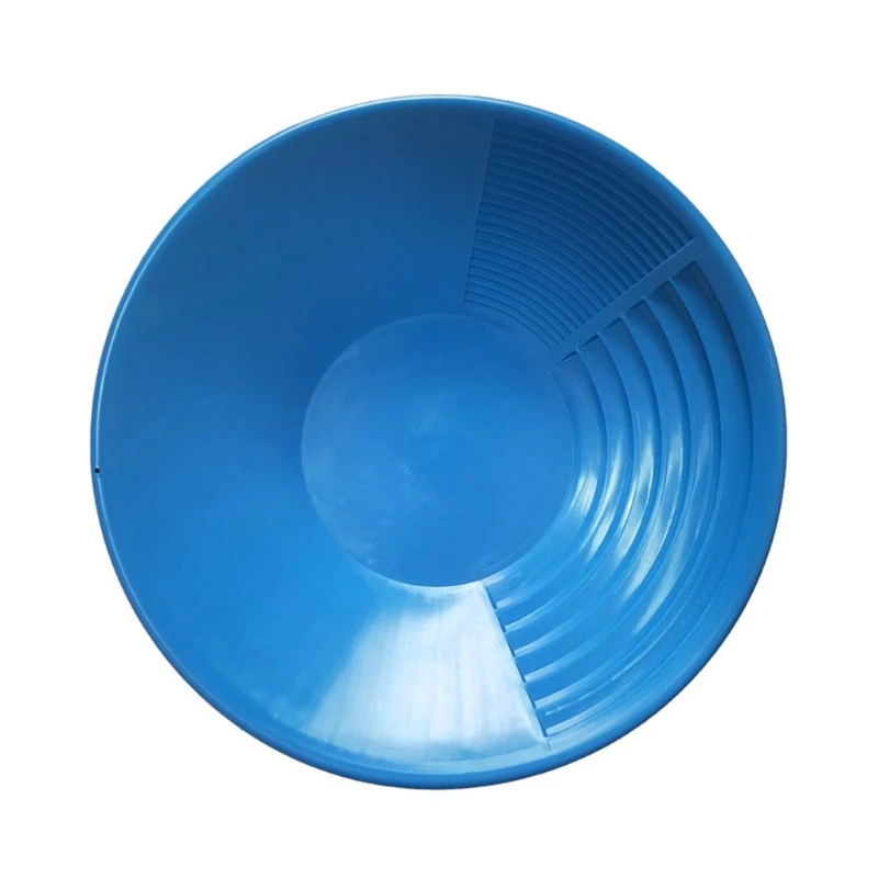 15-inch Gold Panning Basin Nugget Sluicing Pan for w/ Dual Riffles Prospecting Dredging River Tool for Metal Detector Pa 5