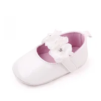 Baby Girls Cute Moccasinss Shoes Soft Sole Flower Decor PU Leather Flats Shoes First Walkers Non-Slip Summer Princess Shoes 3