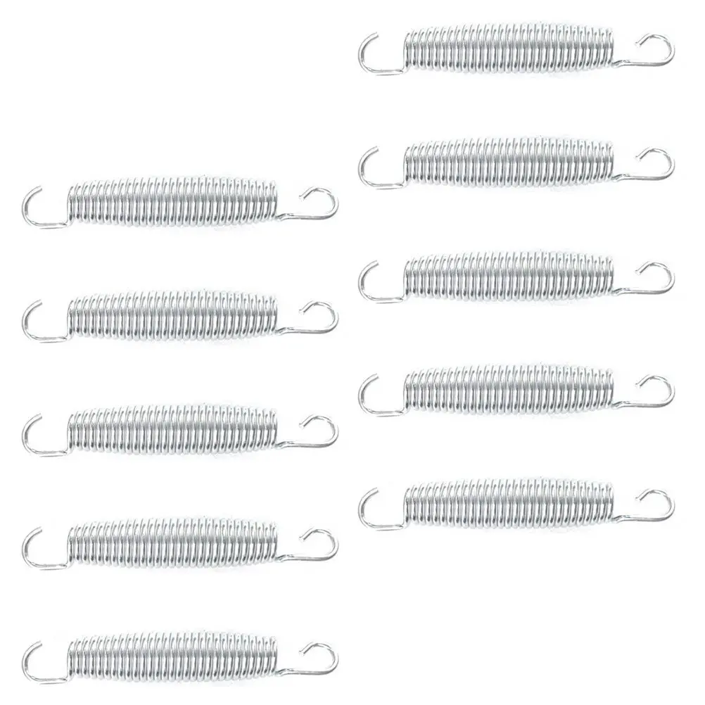 10Pcs 트램펄린 스프링 아연 도금 강철 와이어 전문 야외용 견고한 확장 장력 스프링 트램펄린 액세서리