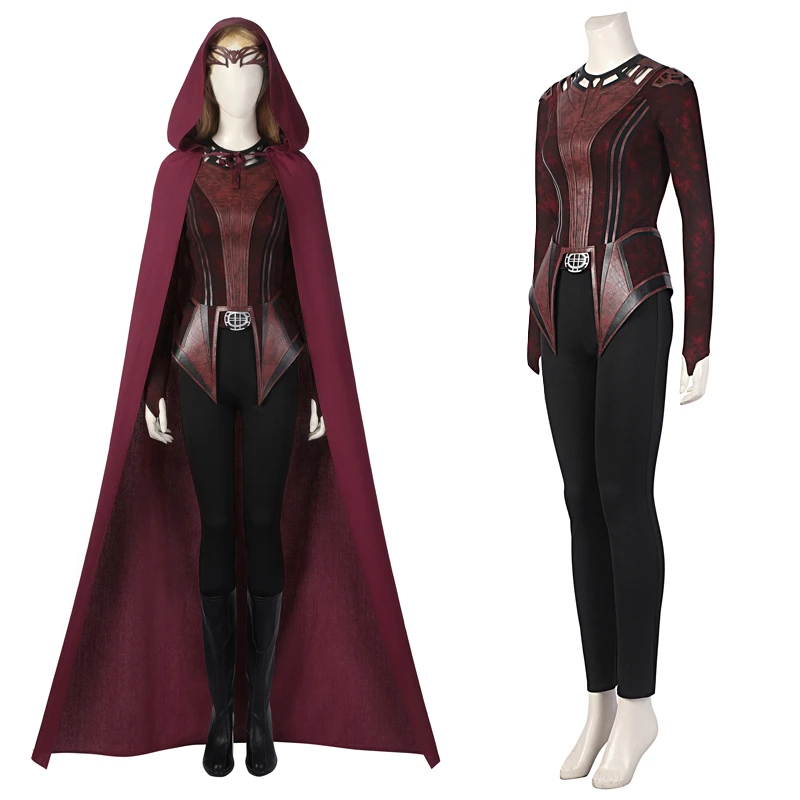 Witch Doctor Halloween Costume 2022 2022 New Doctor In Multiverse Of Madness Cosplay Wanda Costume Heroine Scarlet Suit Halloween Witch Outfit Full Sets With Boots Cosplay Costumes Aliexpress