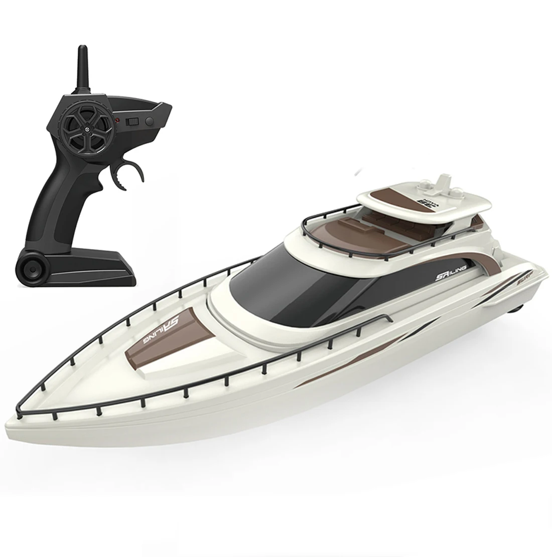 

SOWOFA Mini Remote Control Boat Cruise Ship 4CH Electric RC Sail 15km/h h139 h159 for Lake Pool Boy Kids