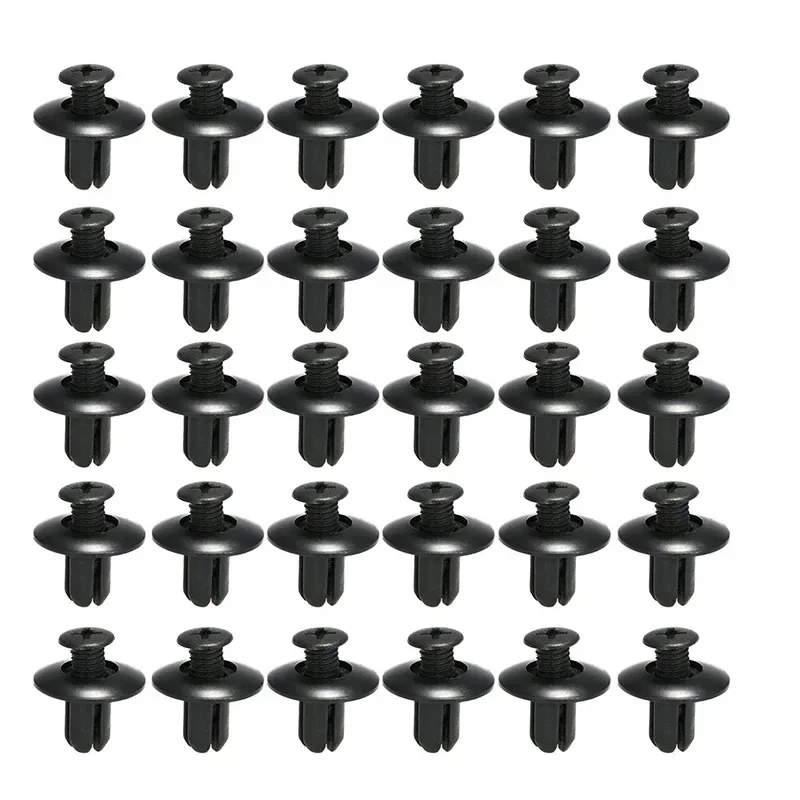 190PCS Car Retainer Clips Kit - 6 Sizes Plastic Fasteners for Auto Trim Panel, Bumper & Body Repair