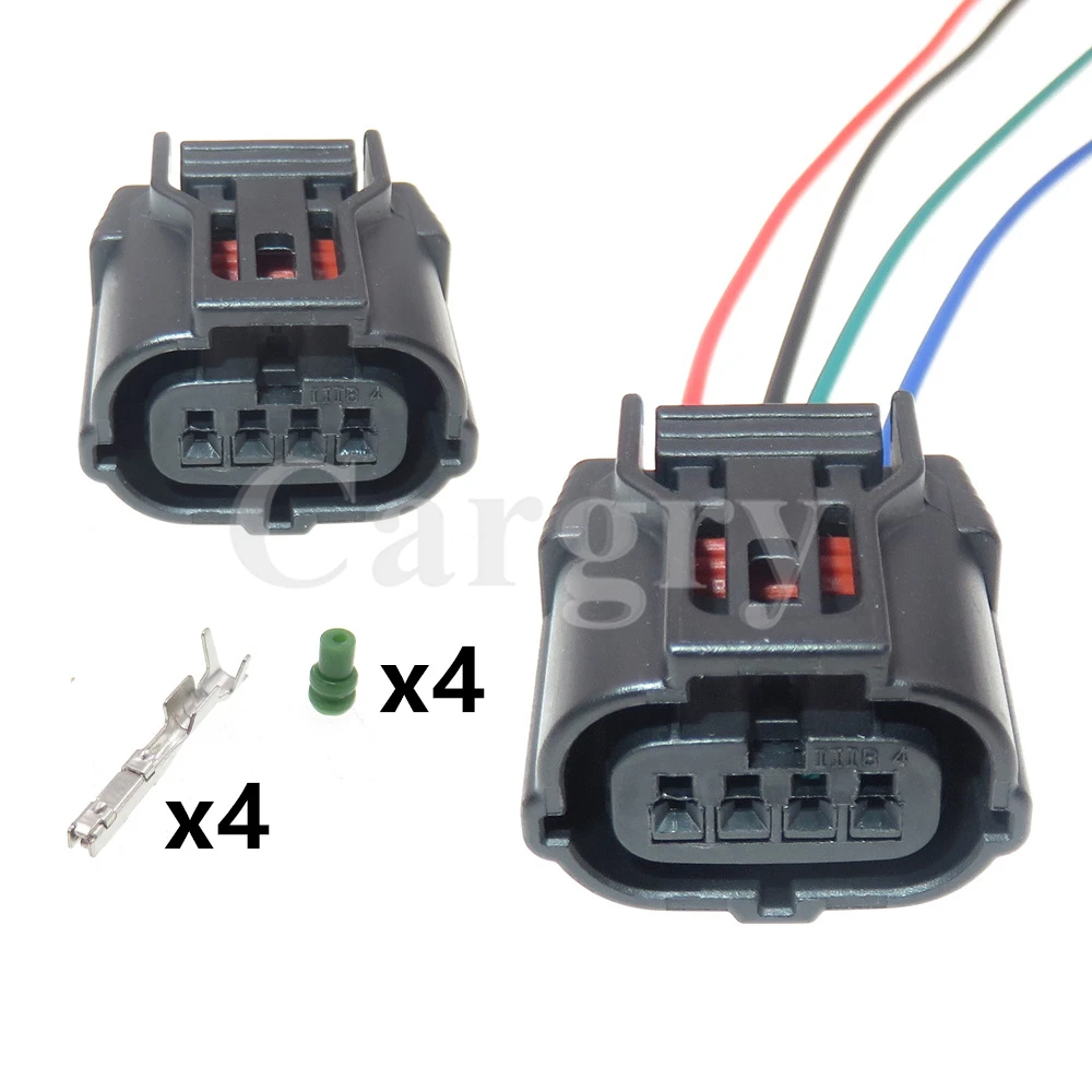 

1 Set 4P Car Small Current Wiring Terminal Socket Automobile Starter Waterproof Plastic Housing Connector Auto Accessories