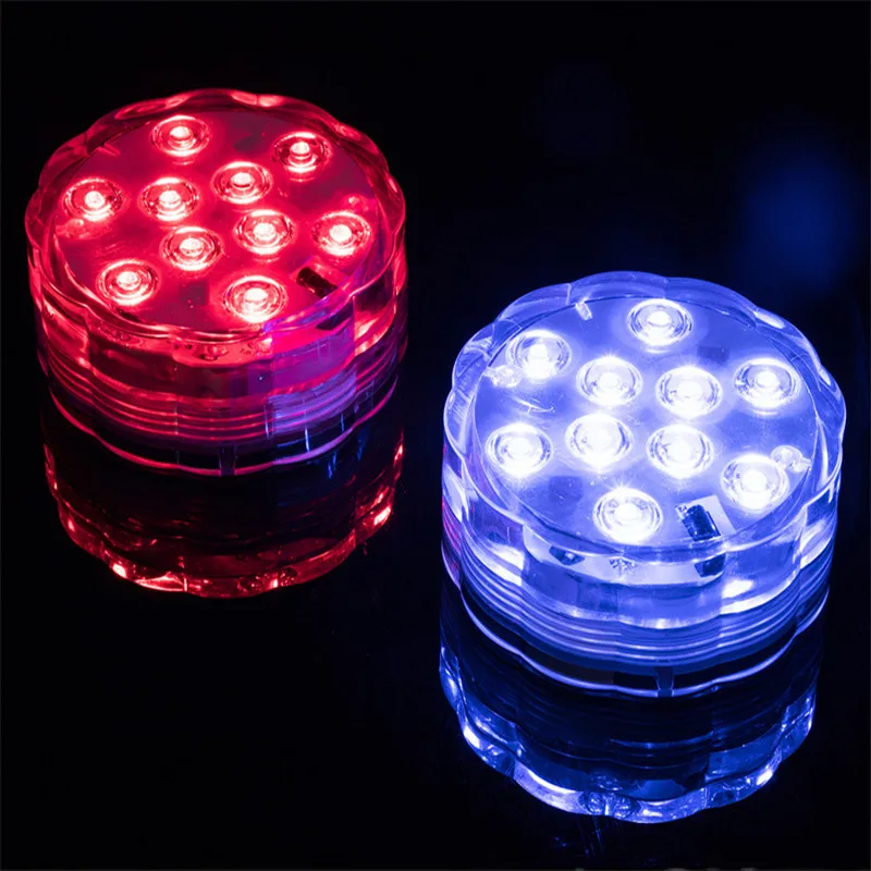 

RGB Remote Control LED Underwater Light Submersible Light IP68 Waterproof Bathtub Pond Aquarium Decorative Night Lamp Pool Light