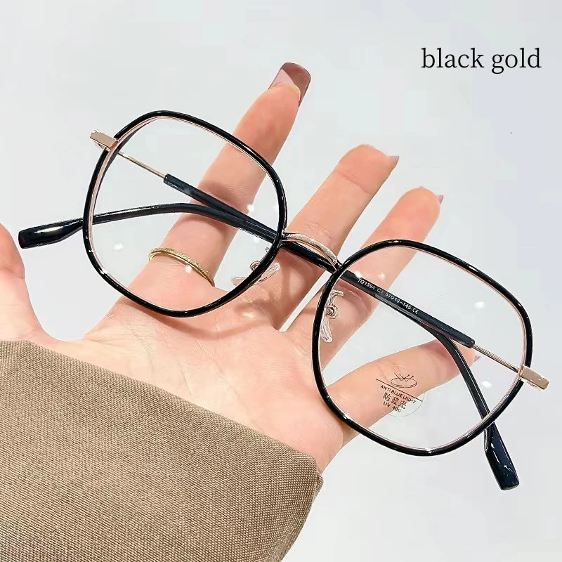 

51mm New Arrival Unisex Ultra Light TR90 Retro Eyeglasses Frames Women Fashion Round Spectacle Prescription Frame Myopia 1394