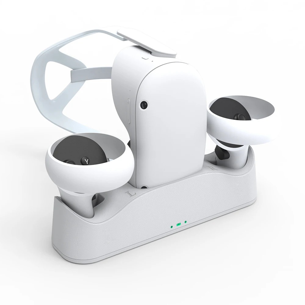 Stazione di ricarica magnetica per Oculus Quest 2, impugnatura per occhiali, controller, supporto per caricabatterie rapido, base VR, accessori_voghion.com