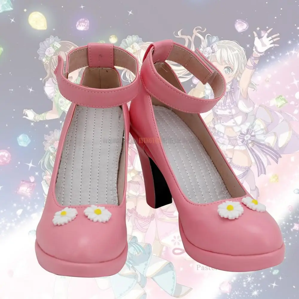 Palette Pastello Bangdream 3Nd Maruyama Aya Scarpe Cosplay Stivali Rosa Su Misura