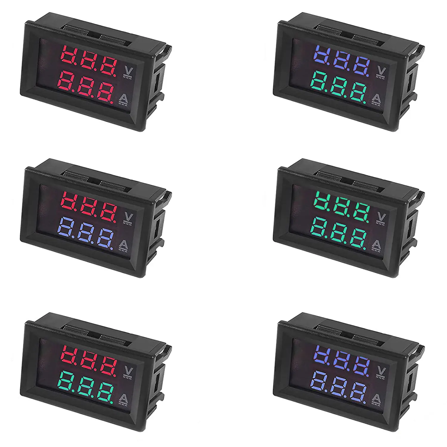 

0.28" Digital Voltmeter Ammeter DC 100V 10A Amp Voltage Current Volt Amp Meter Tester 3 Bits Dual LED Display Panel
