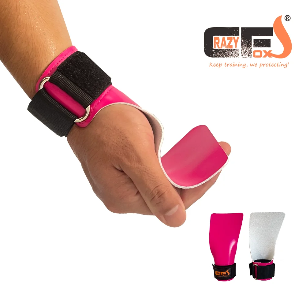 Rubber chalk free weight Lifting Grips Heavy Duty Straps Alternative Power Lifting Hooks for Deadlift Wrist Support Calleras 3