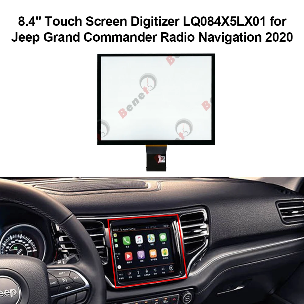 8.4 Touch Panel Digitizer LQ084X5LX01 for Jeep Grand Commander Radio Navigation
