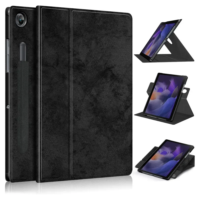 

Чехол для планшета Samsung Tab A8 2021, чехол 10,5 дюйма, вращающийся на 360 градусов Мягкий тканевый чехол-подставка для Galaxy Tab A8 2021, чехол X200 X205