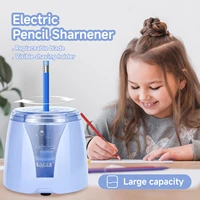 EAGLE Electric Pencil Sharpener, 3S Fast Powerful Auto Sharpener, Multi-Function for 6-8mm Pencils, with Replaceable Blade, Safe 5