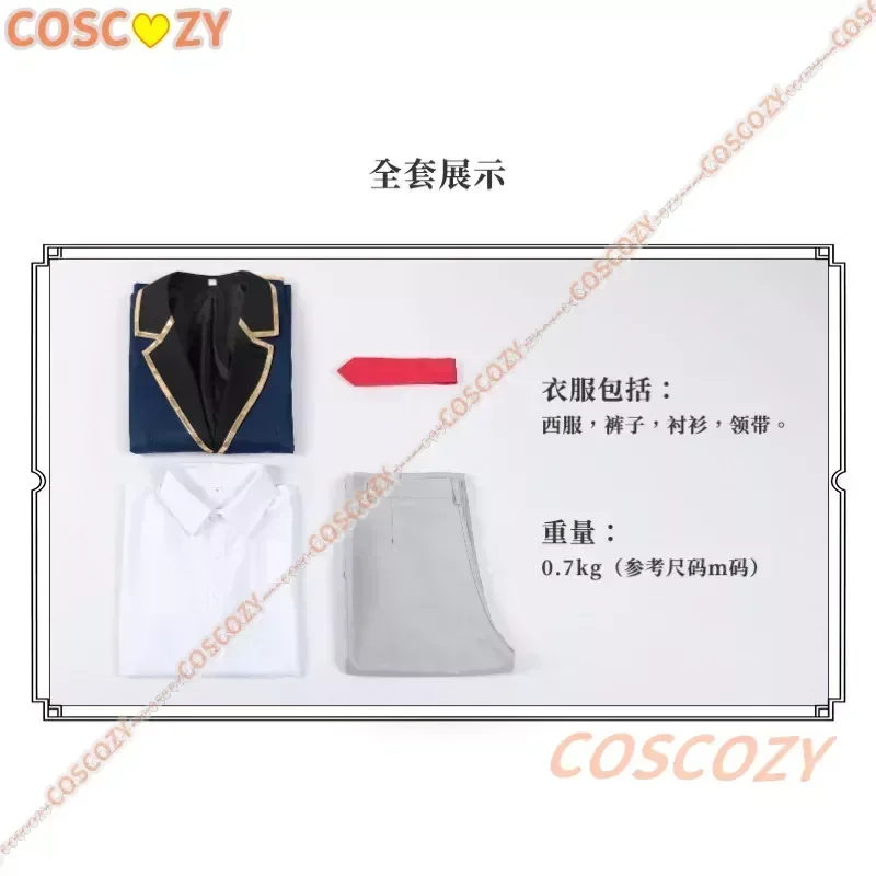 Anime Oshi No Ko Aqua Cosplay Costume Wig Hoshino Akuamarin Jacket Pants Blue Uniform Event Anime Party Men Outfit Suit cosplay jumpsuit superhero cosplay costume cosplay wigs