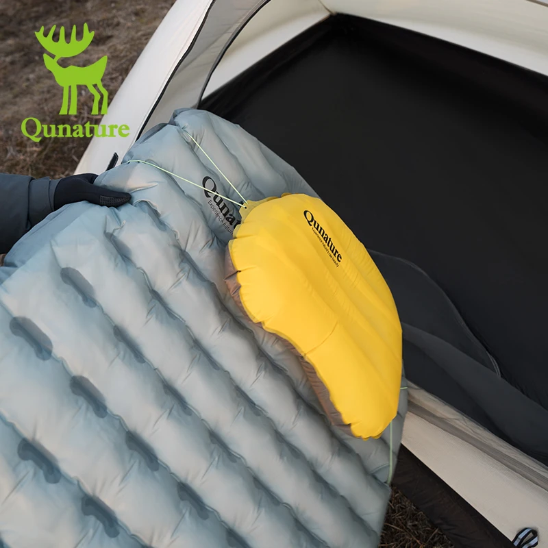 Qunature Inflatable Camping Pillow Lightweight Comfortable Travel Pillow for Outdoor Hiking Backpacking Airplane inflatable pillow camping pillow