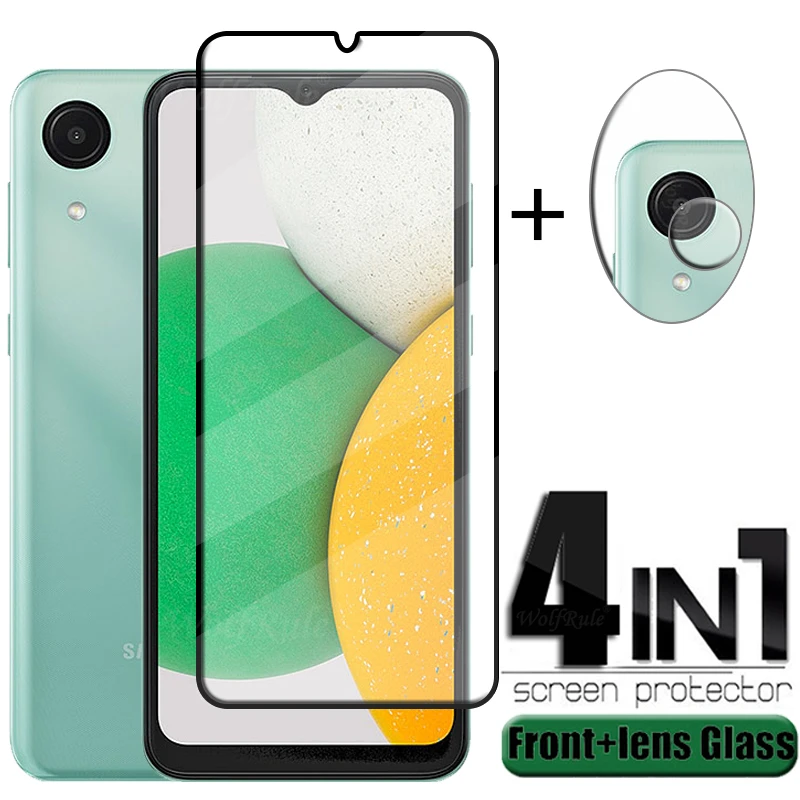 Vetro A Copertura Totale Per Samsung Galaxy A04 Core Glass Per Samsung A04 Core 9H Screen Protector Per Samsung A04 A03 Core Lens Glass