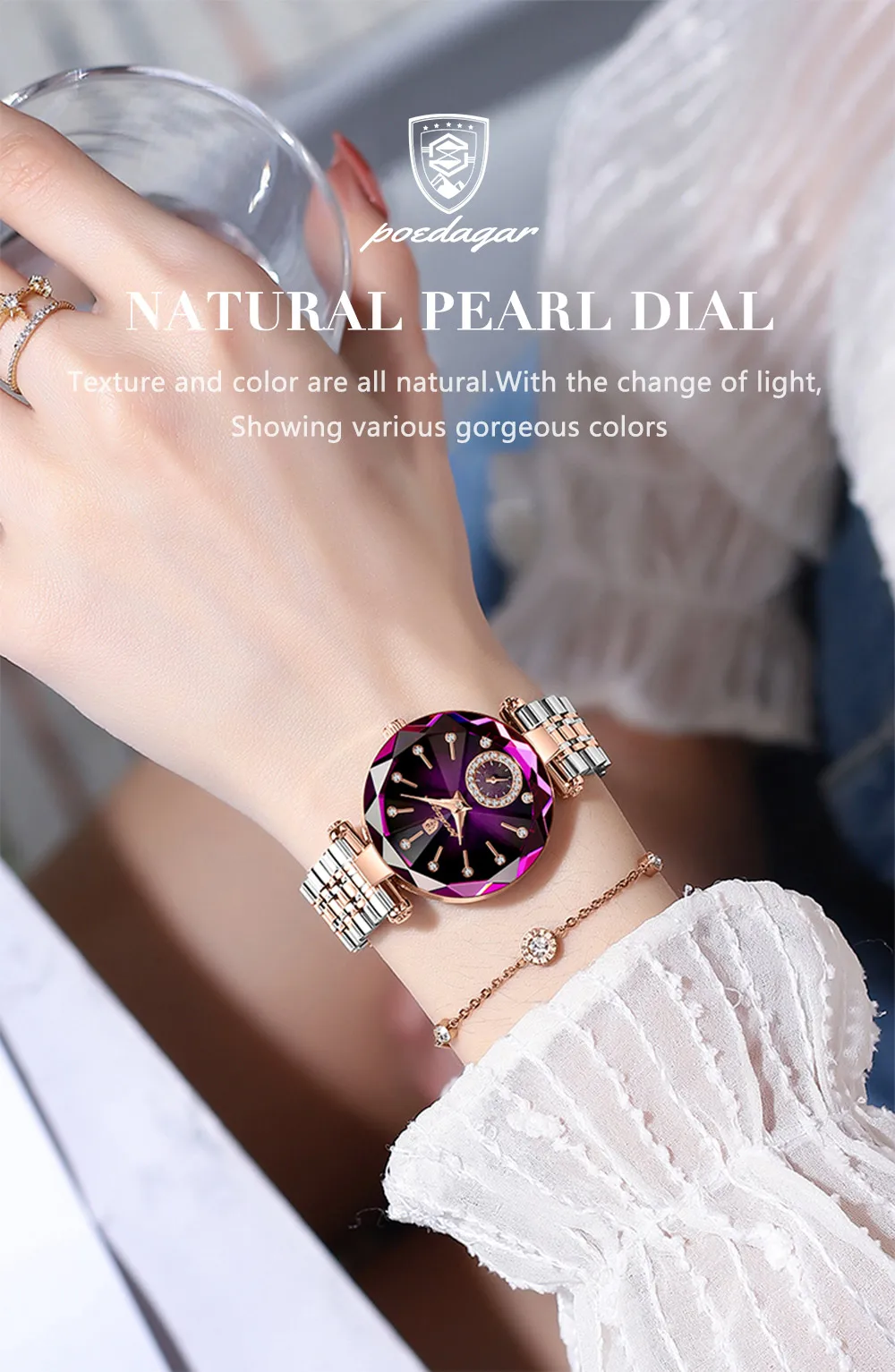 Wristwatches Elegance POEDAGAR Wristwatch - Luxury Timepiece with Precision Engineering and Elegant Design