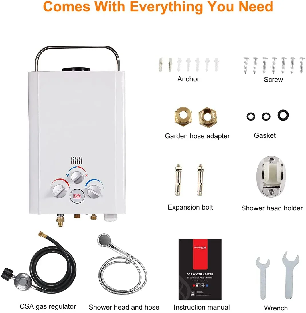 Natural Gas Water Heater-Weatherproof & Energy-Efficient Design for Outdoor & Residential Use