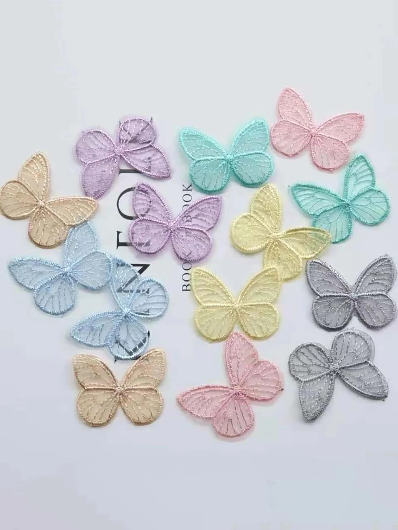Embroidered Butterfly Patches Cloth Wedding Birthday Clothing