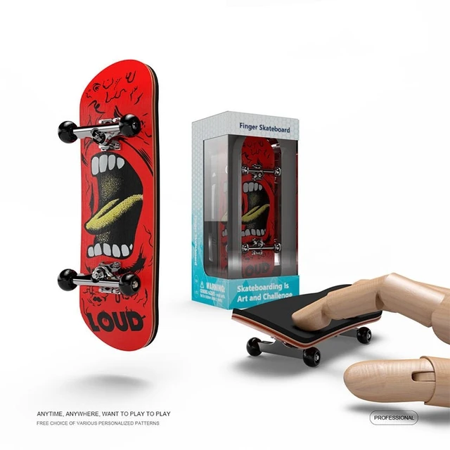 Dedo profissional skate com rolamento de bordo dedo skate dedo dedo ponta  dedo de madeira criativo novidade mini pla - AliExpress