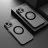 Luxury Magnetic For Magsafe Wireless Charge Phone Case For iPhone 14 11 12 13 Mini 17 16 15 Pro Max Plus Shockproof Armor Cover