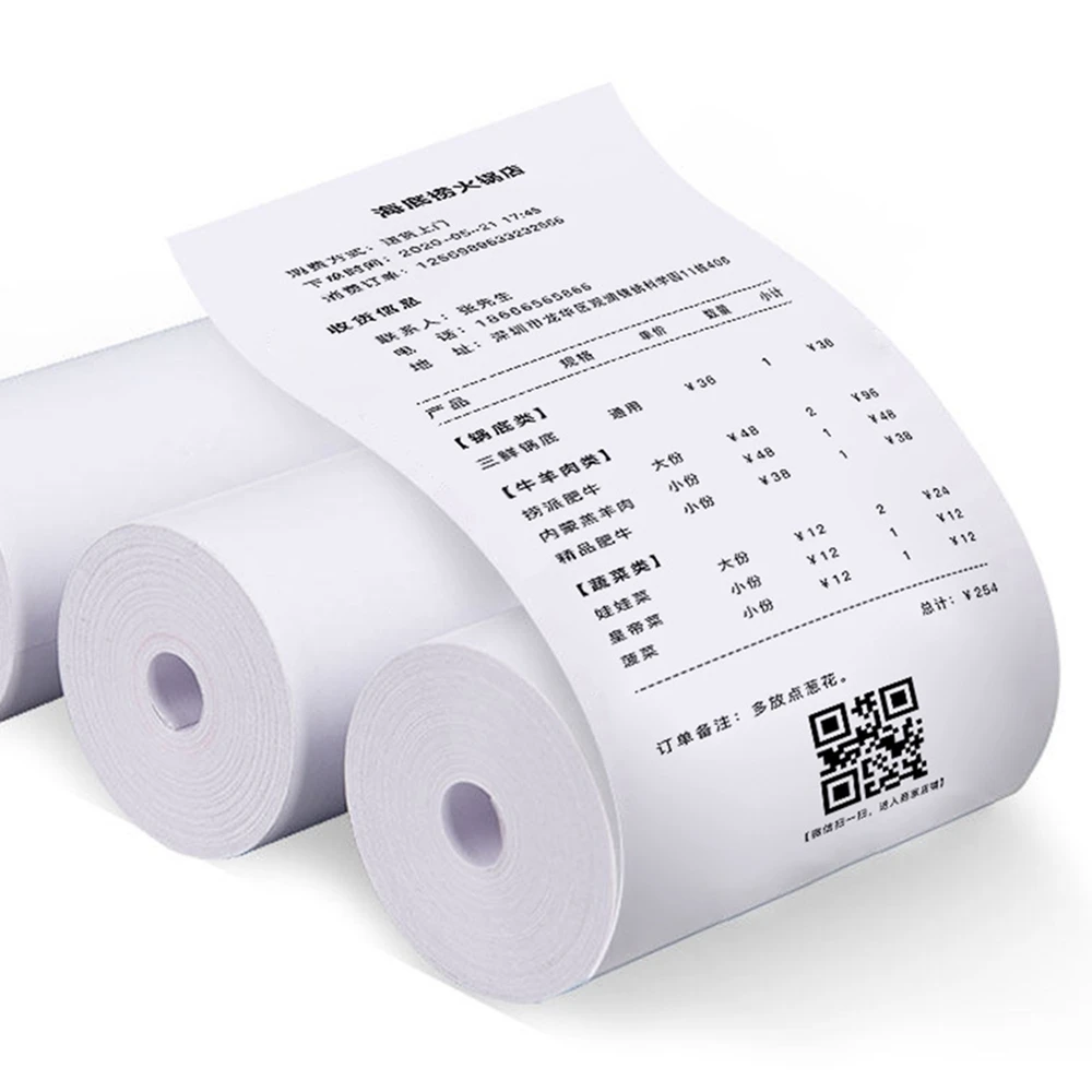 10Rolls 57x25 MM Thermal Paper White Children Camera Instant Print Kids Camera Printing Paper Replacement Accessories Parts