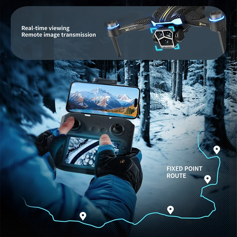 Drone GPS Z104 Pro 8K Ultra HD - Double Caméra avec Écran FPV 4.5" Pliable dans sa mallette de transport