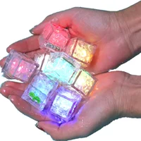 8Pcs Kids Bathing Luminous Ice Cubes Cute Animal Print Colorful LED Light Toys 1