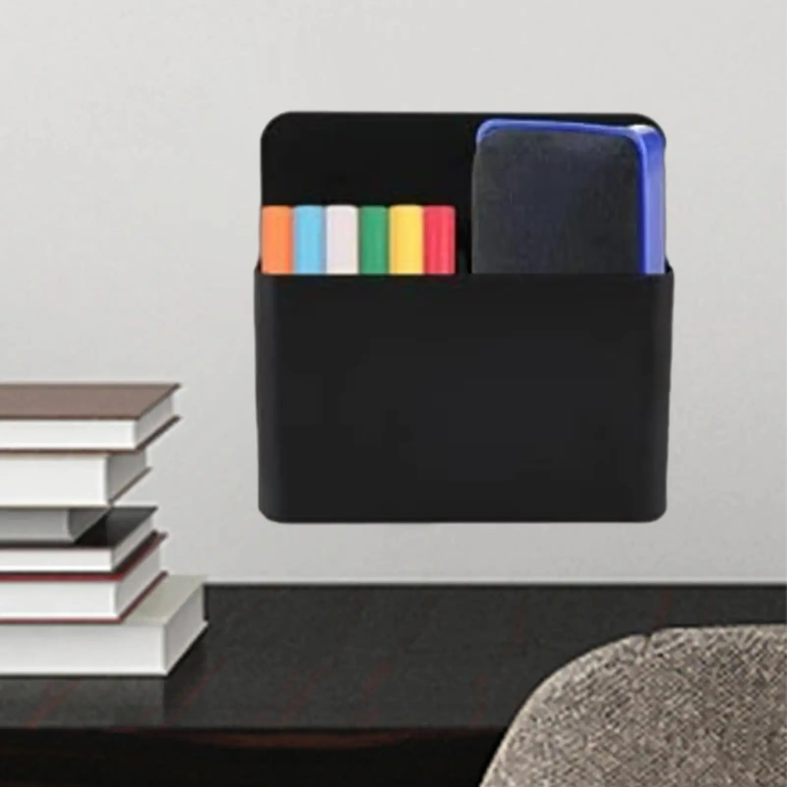 Magnetischer Stifthalter für Kühlschrank, Whiteboard-Marker, Aufbewahrungsbox, an der Wand montierter magnetischer Stifthalter für Tafel-Aufbewahrungsschrank – Detail 7