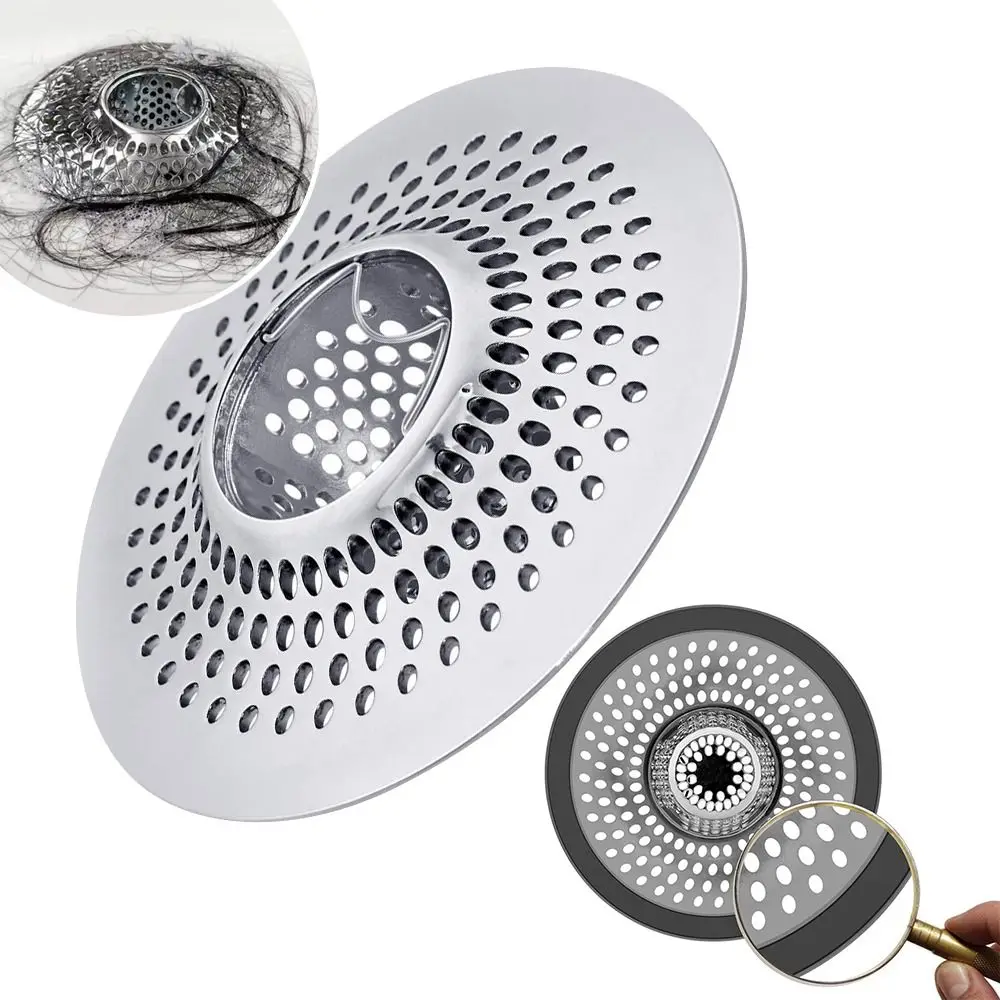 

Steel Protector Basket With Handle for Tub Bathtub Drain Cover for Shower Bathroom Sink Hair Stopper Hair Strainer
