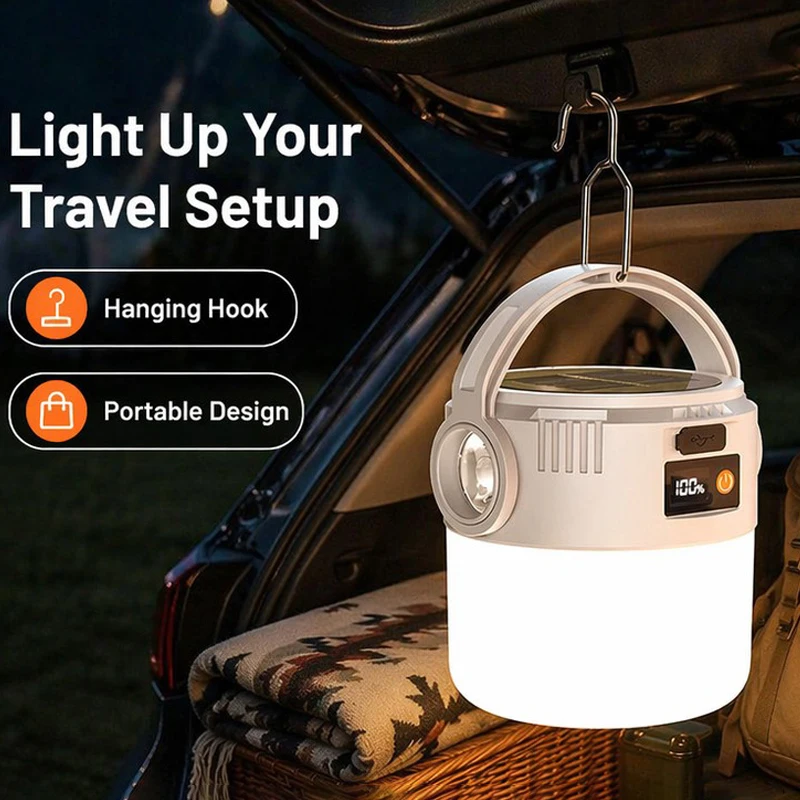 Solar Camping Lantern Flashlight 4