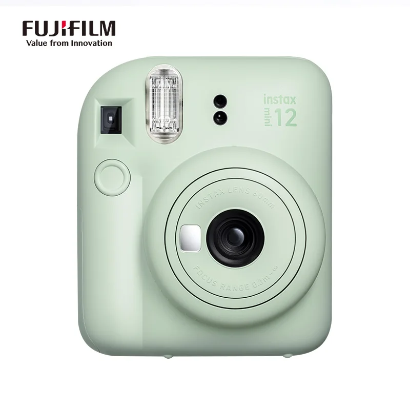 Fujifilm-cámara instantánea Instax Mini 12, papel fotográfico de color  rosa, Azul, Gris, blanco y morado - AliExpress