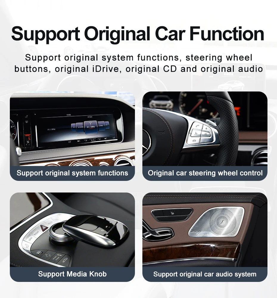 8Core Android14 Qualcomm Wireless Carplay Auto Car Video Player Multimedia Scree