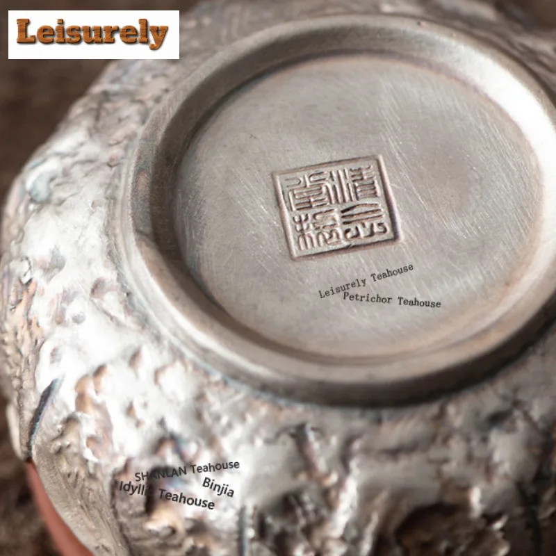 Gilt Silver Lotus Tea Set Complete Set Elegant Tea Ceremony Set Household Teapot And Tea Cup Set Teaware Equipment Collection