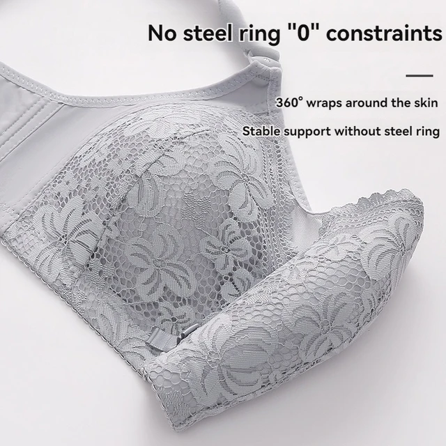 New In Women's Underwear Large Size Sexy Lace Push Up Adjustable Top Bra Without Steel Ring Soft Breathable Sexy Ladies Brassier - Image 3