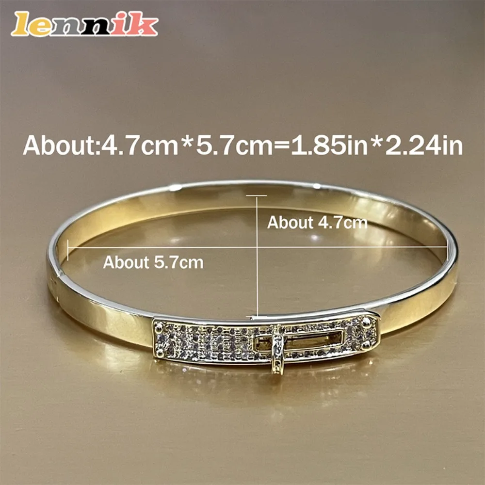 LENNIK 2026 Luxus-Premium-Unisex-Schmuck, neues Schloss-Armband, modischer Trend im Ins-Stil, vielseitig für den Alltag/Party, perfektes Geschenk – Detail 3