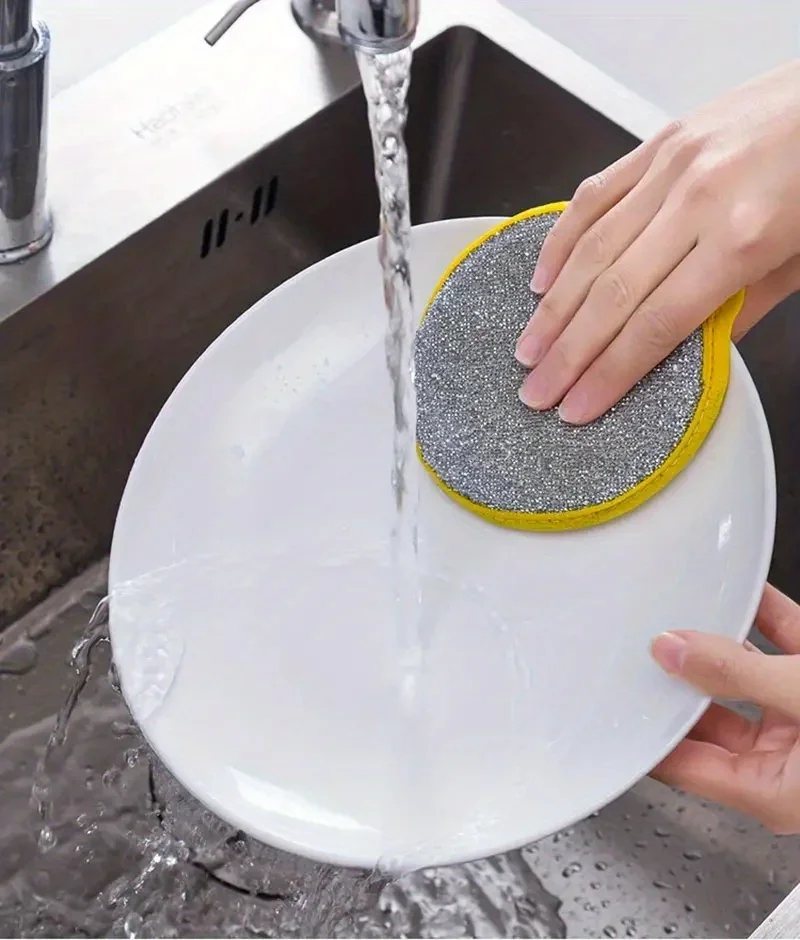 Description Picture 4 of item12PCS Kitchen Dishwashing Sponge Wipes and Wipes To Remove oil and dirt Powerful Cleaning and Brushing Pot Tools