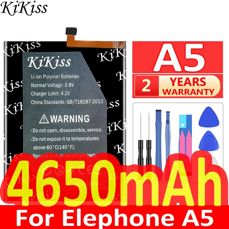 

4650mAh KiKiss Powerful Battery For Elephone A5 Smart Phone