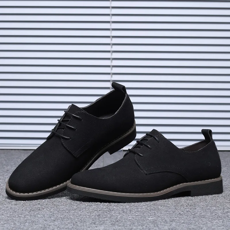 High Quality Spring Suede Leather Men Shoes Oxford Casual Classic Sneakers for Male Comfortable Footwear Large Size 38-48