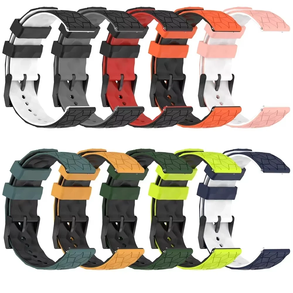 Enhanced Silicone Sports Strap - 22mm Replacement Wristband Accessory