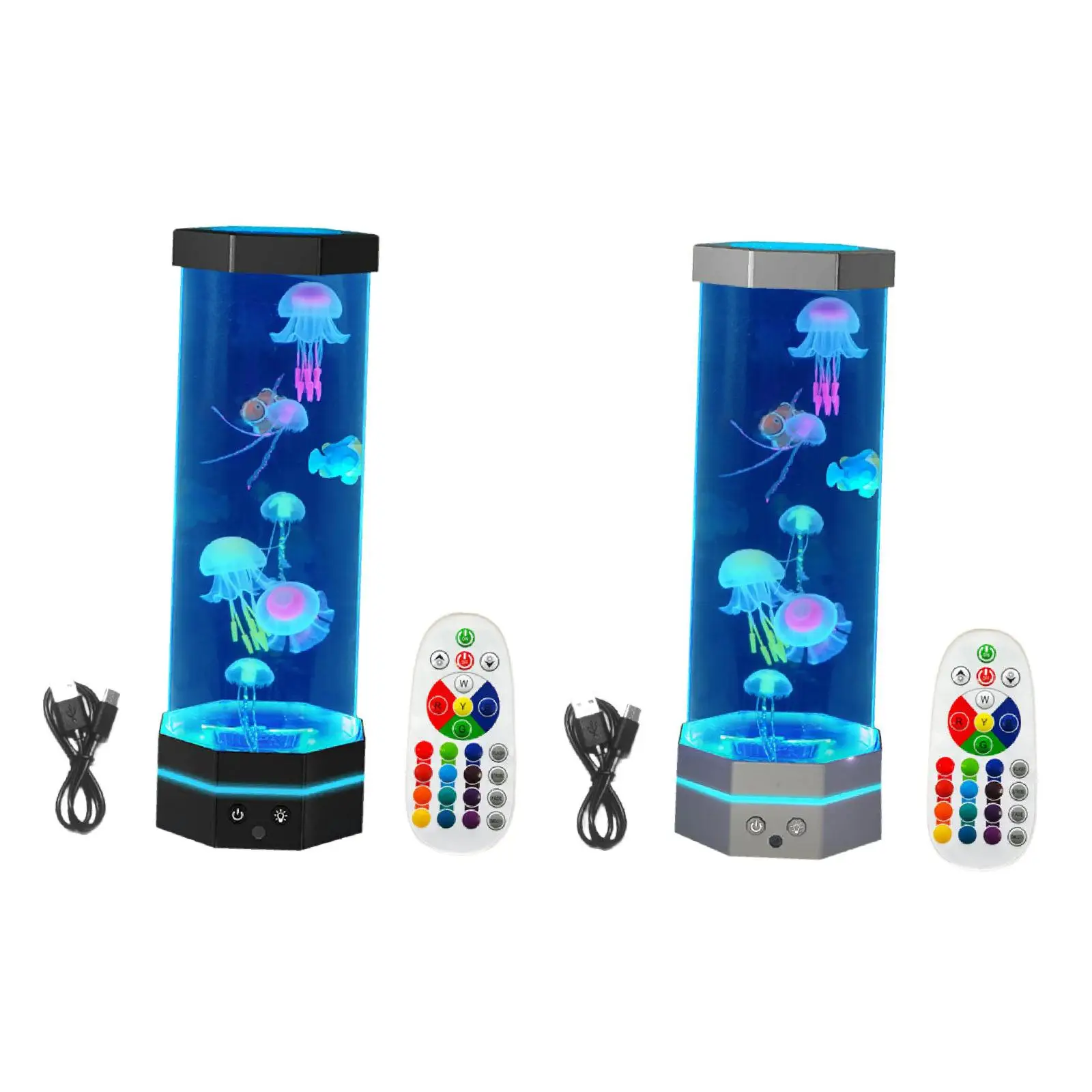 

Electric Jellyfish Night Light 16 Color Changing Mood Lamp for Christmas