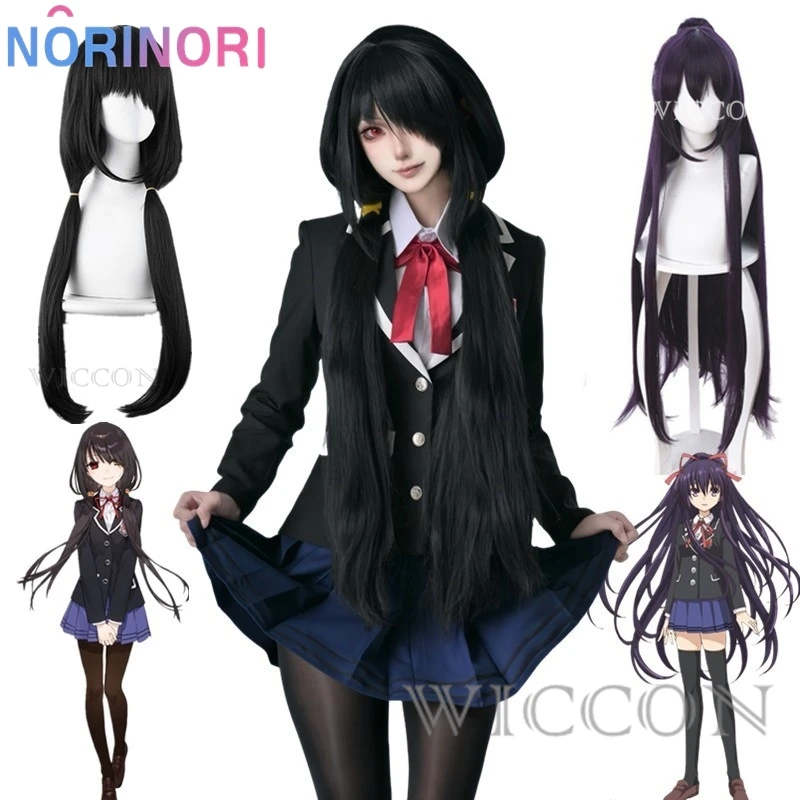 

Date A Live Tokisaki Kurumi Cosplay Yatogami Tohka Girls Origami Tokisaki Uniform Jk Kurumi School Anime Cosplay Costume Wig