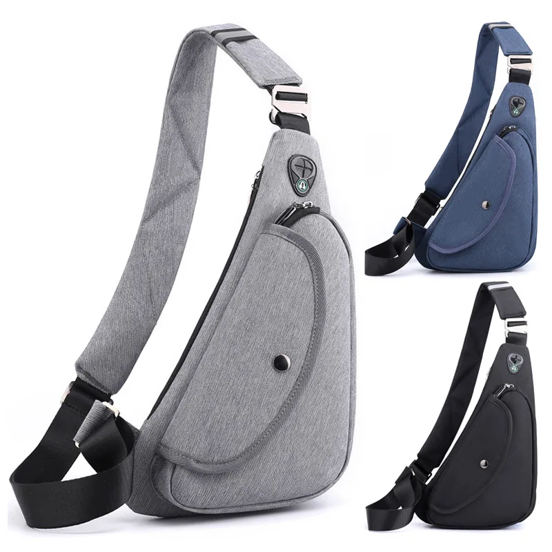 

New Men's Oxford Cloth Chest Bag, Water-resistant Travel Sling Shoulder Backpack Crossbody Chest Bag mens bag shoulder bolsos 가방