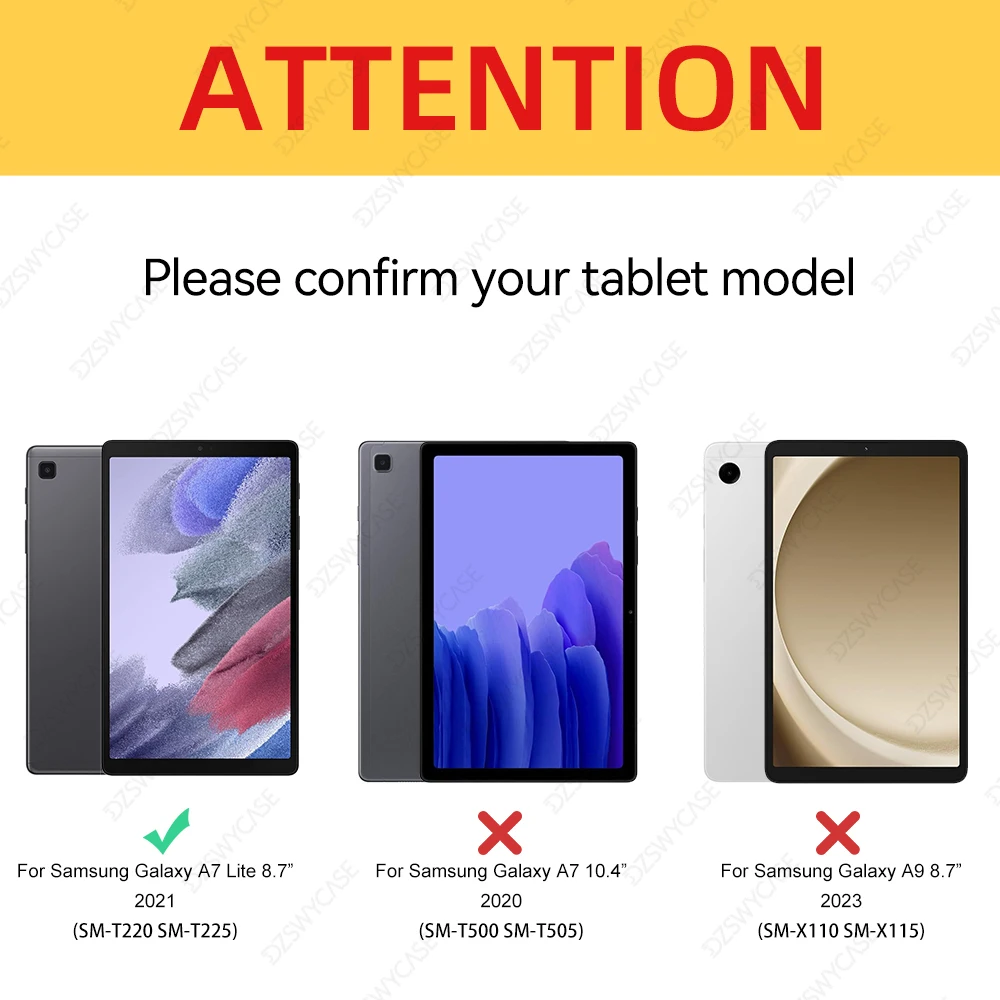 Slim Lightweight Trifold Stand Cover with Soft TPU Back and Auto Sleep/Wake Function
