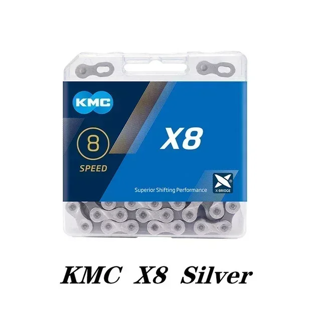 Bicycle Chain KMC X8 X9 X10 X11 X12 Road/MTB 8v 9v 10v 11v 12v 118L 126L with Quick-Link for SHIMANO SRAM