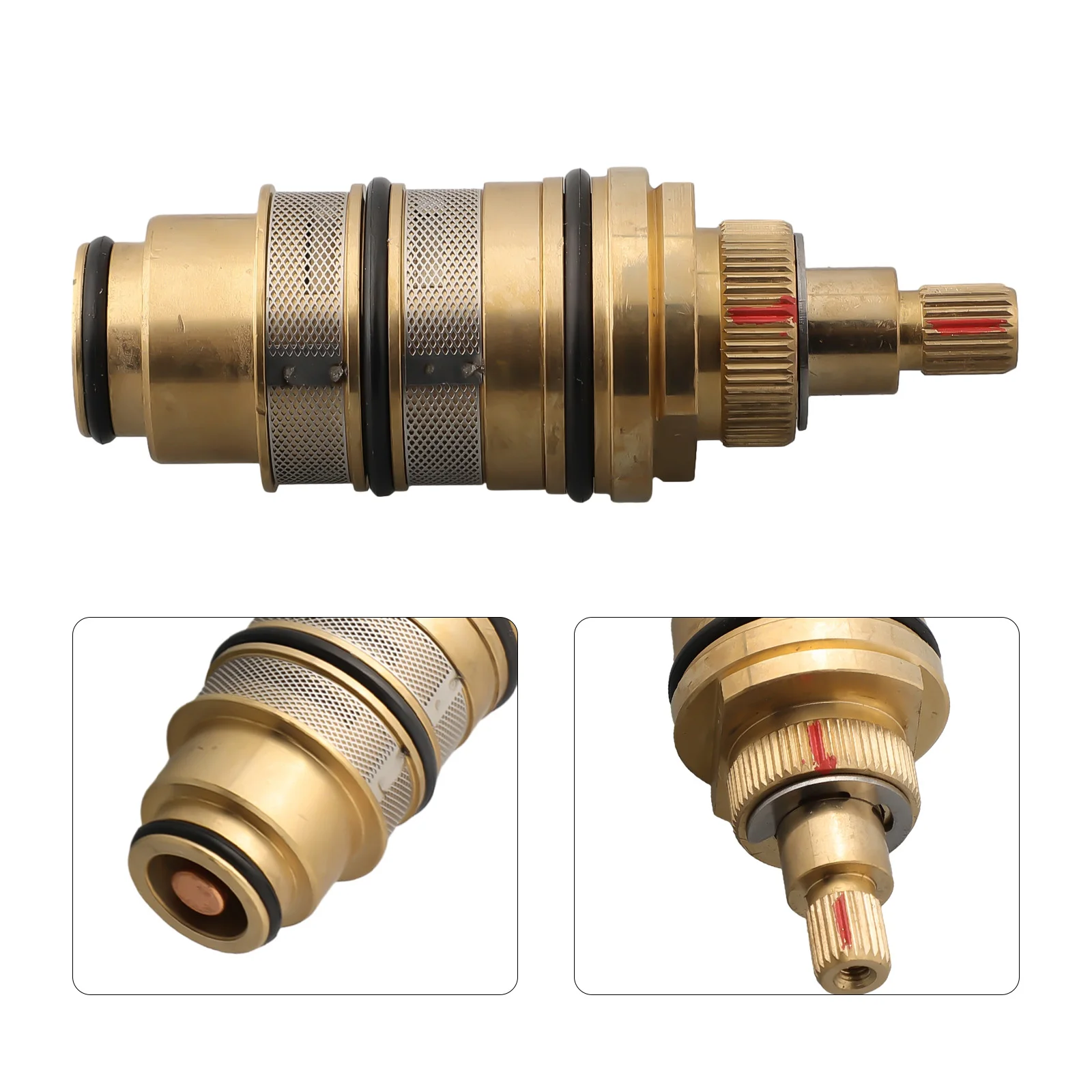 Thermostatic cartridge valve copper brass temperature control thermostat shower mixing faucets cartridge replacements ZR990