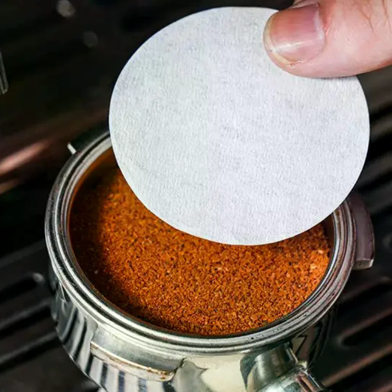 100Pcs Espresso Paper Filters 51mm 53mm 58mm Puck Screen For Delonghi Breville Portafilter Machine Tools Coffee Filter Paper