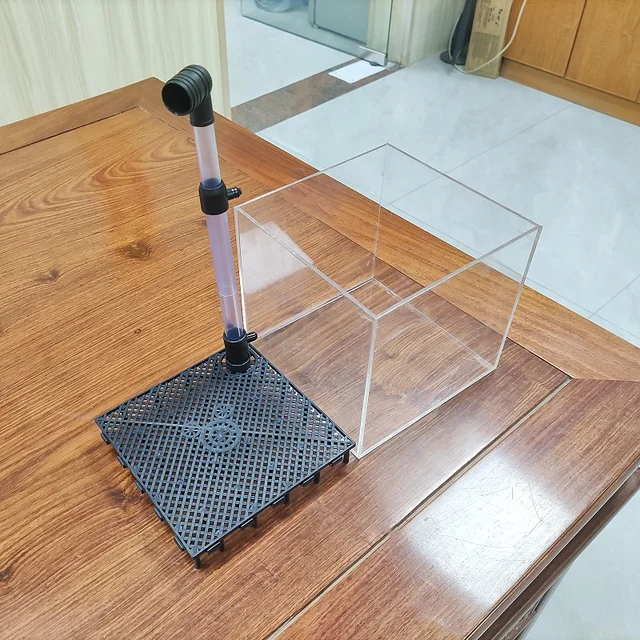 อะคริลิคใสกุ้งตู้ปลาระบบกรองAquarium Square UGFกล่องกรวดกล่องกรอง,น้ําหญ้าBreeding Box 5