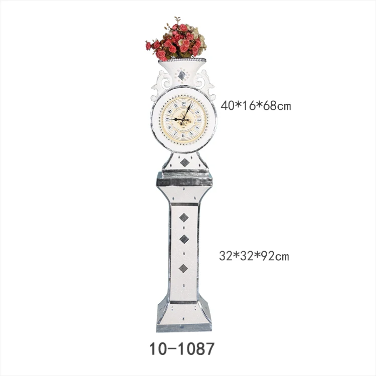 

Hot Sale Luxury Modern Home Decorative White Decoration Floor Clock