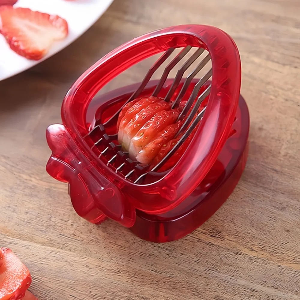Strawberry Slicer Stainless Steel Blade Cutter Tool for Dessert Decoration